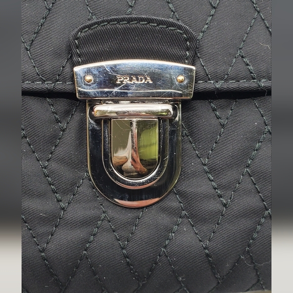 Prada Nylon Tessuto Impunture Quilted Flap - Picture 11 of 16